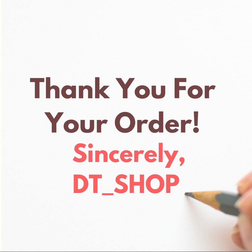 Thank you for your recent order!